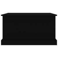 Contenitore Portaoggetti Nero 70x40x38 cm Legno Multistrato