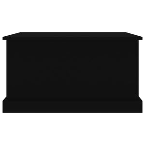 Contenitore Portaoggetti Nero 70x40x38 cm Legno Multistrato