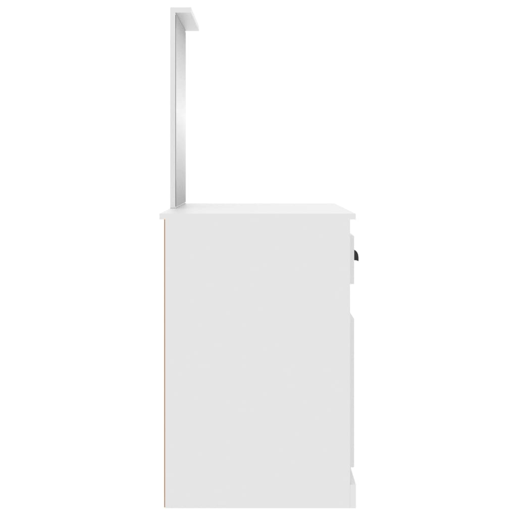 Toeletta con specchio 90 x 50 x 132,5 cm MDF bianco 02_0006255