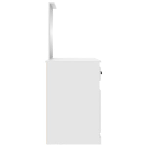 Toeletta con specchio 90 x 50 x 132,5 cm MDF bianco 02_0006255