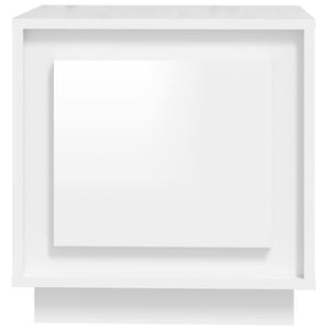 Comodini 2 pz Bianco Lucido 44x35x45 cm in Legno Multistrato 819841