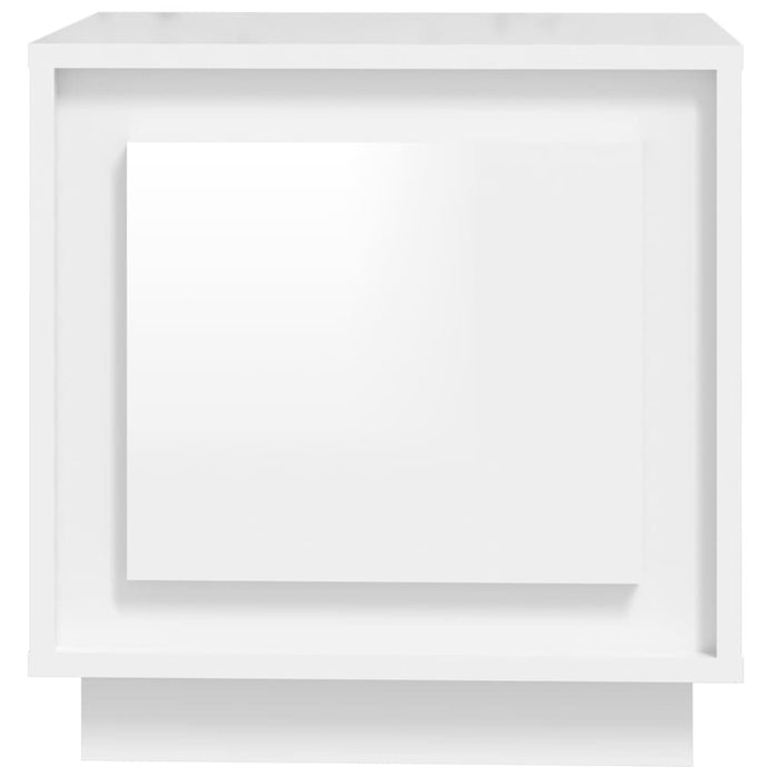 Comodini 2 pz Bianco Lucido 44x35x45 cm in Legno Multistrato 819841