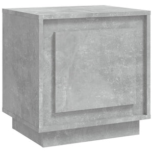 Comodino Grigio Cemento 44x35x45 cm in Legno Multistrato 819844