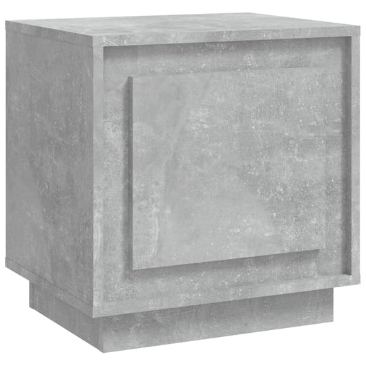 Comodino Grigio Cemento 44x35x45 cm in Legno Multistrato 819844