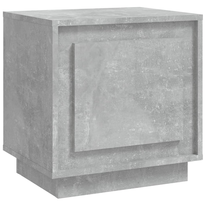 Comodino Grigio Cemento 44x35x45 cm in Legno Multistrato 819844