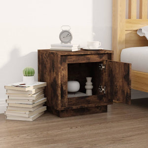 Comodino Rovere Fumo 44x35x45 cm in Legno Multistratocod mxl 79512