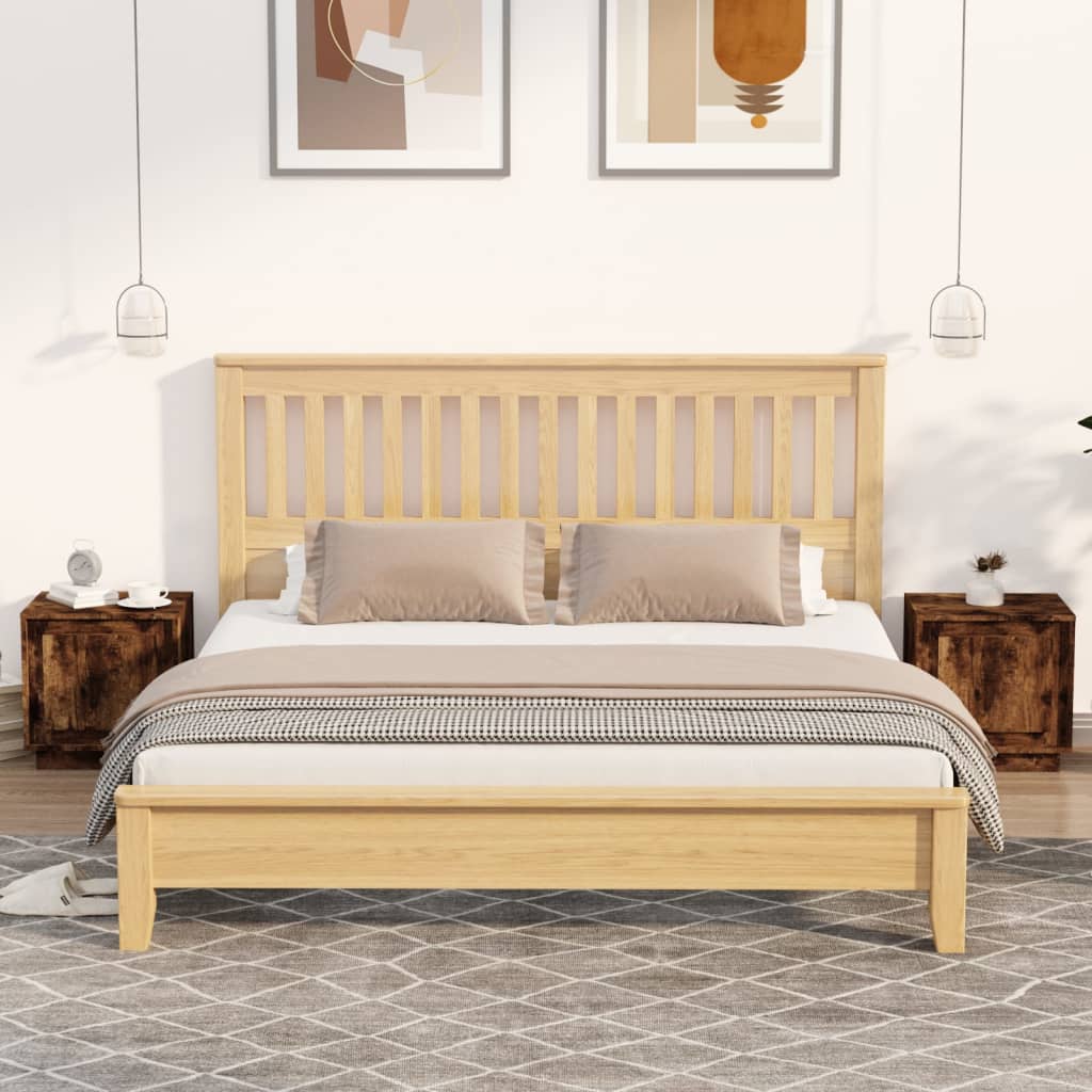 Comodini 2 pz Rovere Fumo 44x35x45 cm in Legno Multistrato 819847