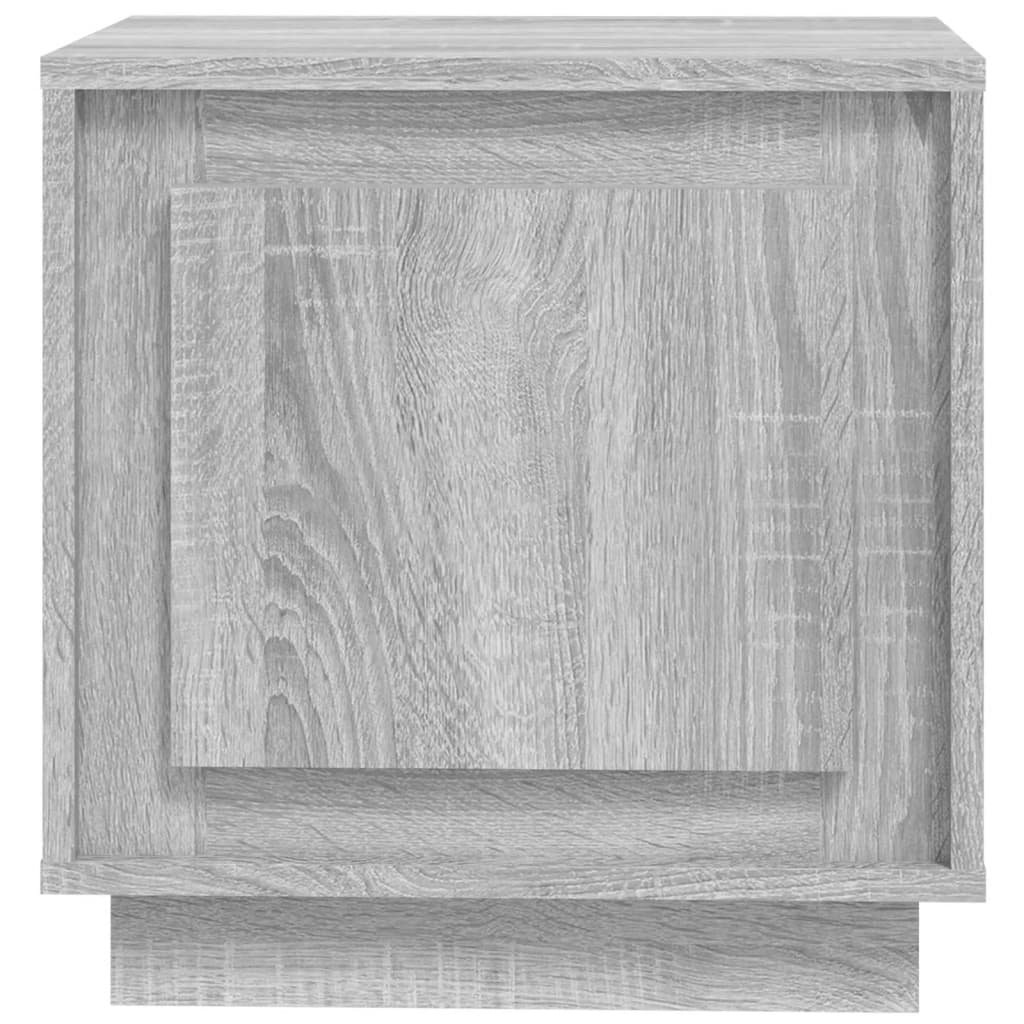 Comodino Grigio Sonoma 44x35x45 cm in Legno Multistrato 819848