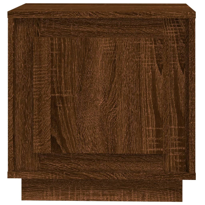 Comodino-Tavolino da notte Rovere Marrone 44x35x45 cm in Legno Multistrato