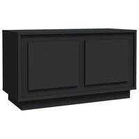 Mobile Porta TV Nero 80x35x45 cm in Legno Multistrato 819853