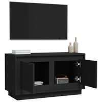 Mobile Porta TV Nero 80x35x45 cm in Legno Multistrato 819853