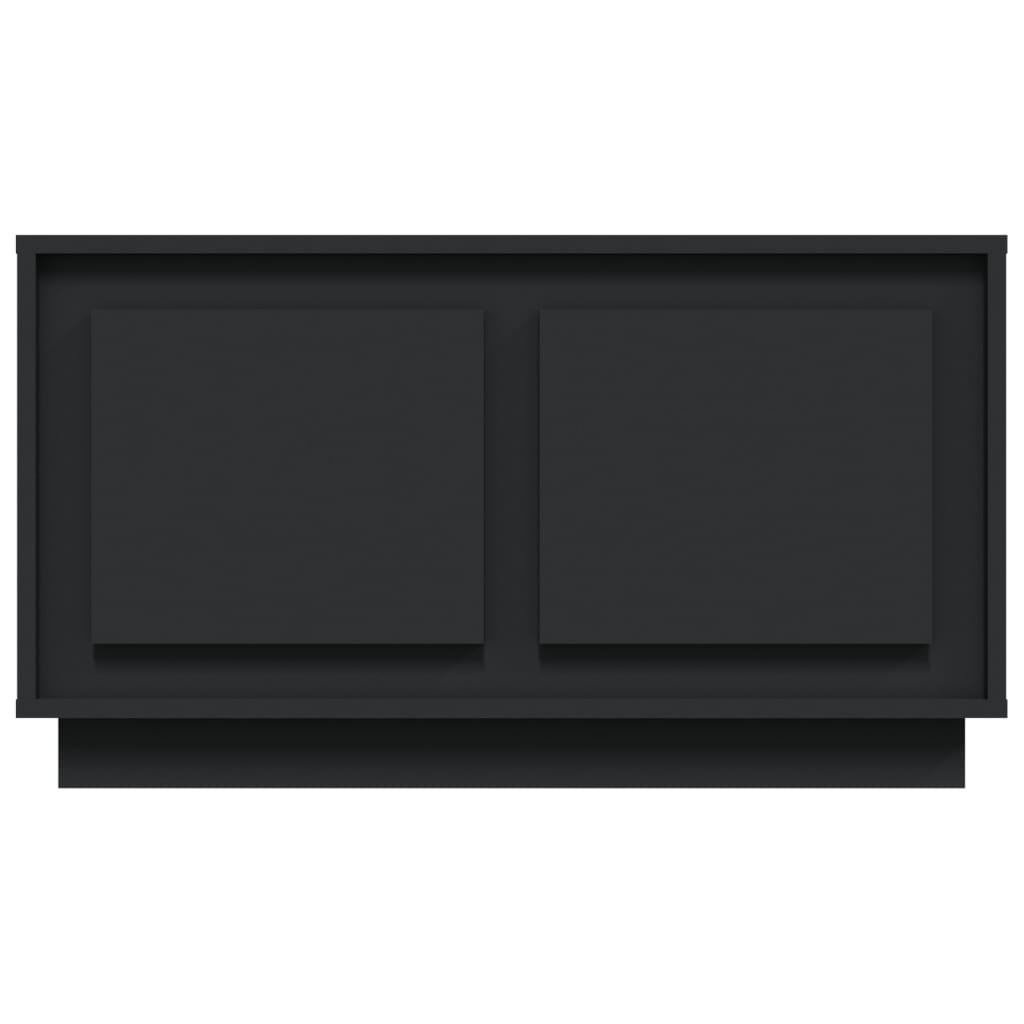 Mobile Porta TV Nero 80x35x45 cm in Legno Multistrato 819853