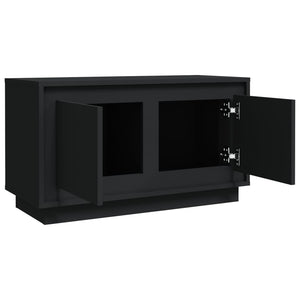 Mobile Porta TV Nero 80x35x45 cm in Legno Multistrato 819853