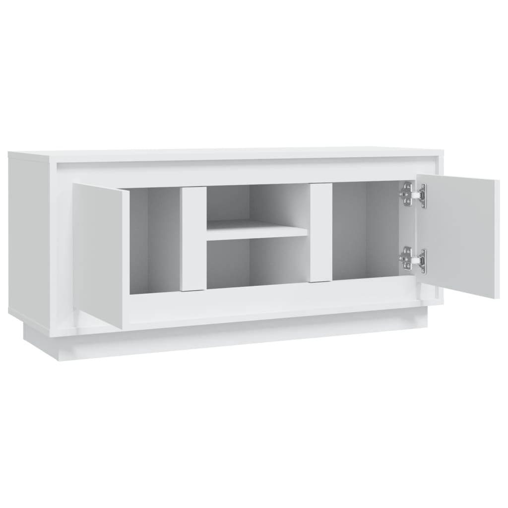 Mobile Porta TV-Mobile per TV-Credenza TV Bianco 102x35x45 cm in Legno Multistrato 299309