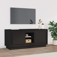 Mobile Porta TV Nero 102x35x45 cm in Legno Multistratocod mxl 121248