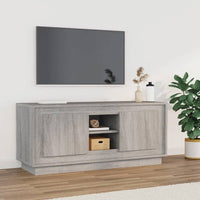 Mobile TV-Credenza TV-Console TV Grigio Sonoma 102x35x45 cm in Legno Multistrato 263958