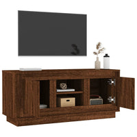 Mobile TV Rovere Marrone 102x35x45 cm in Legno Multistrato 819867