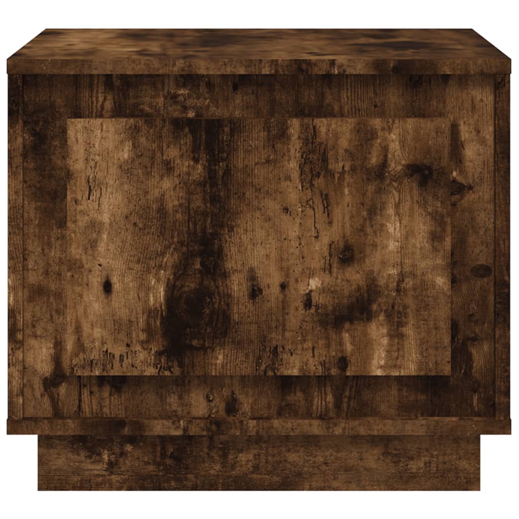 Tavolino da Salotto-Tavolino da soggiorno-Tavolo Rovere Fumo 51x50x44 cm Legno Multistrato