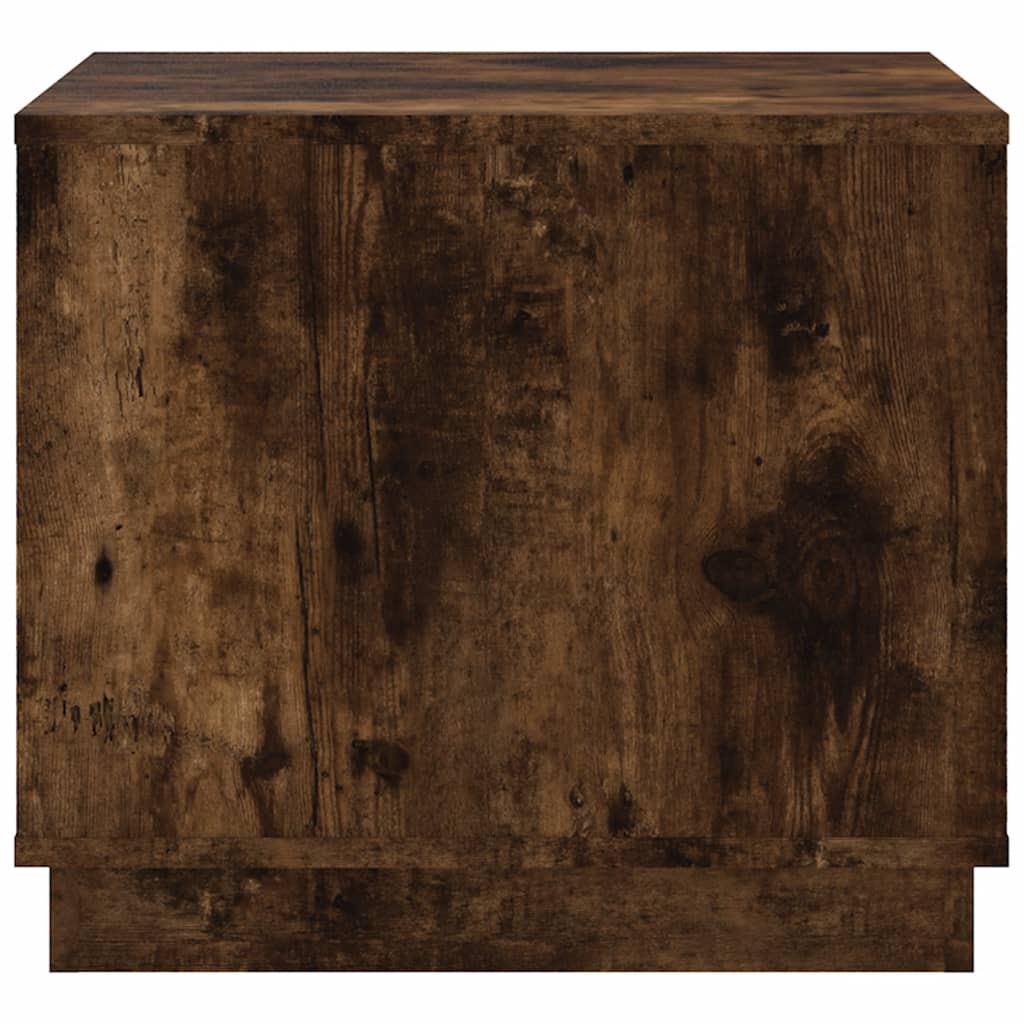 Tavolino da Salotto Rovere Fumo 51x50x44 cm Legno Multistrato 819873
