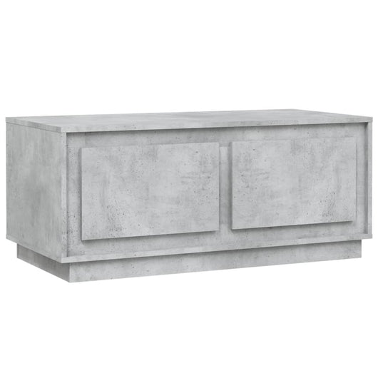 Tavolino Salotto Grigio Cemento 102x50x44 cm Legno Multistrato 819880