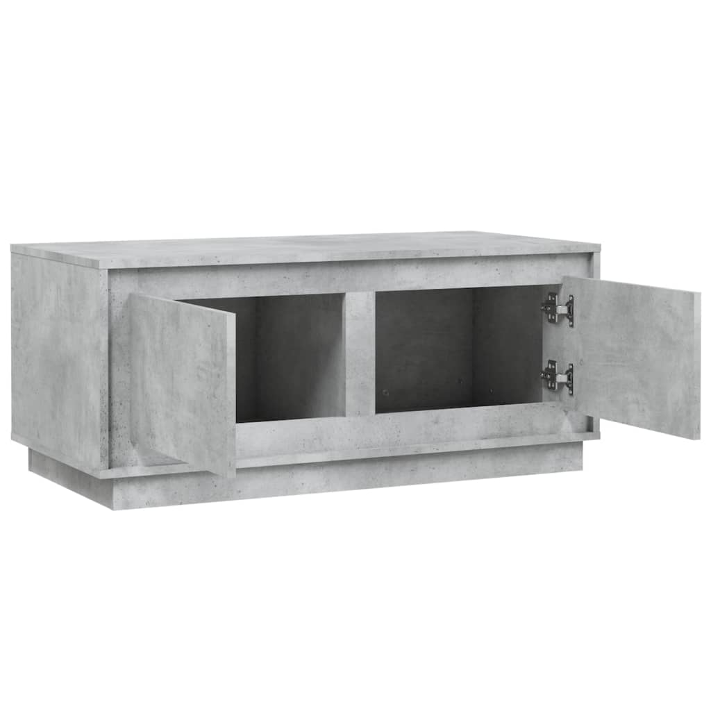 Tavolino Salotto Grigio Cemento 102x50x44 cm Legno Multistrato 819880