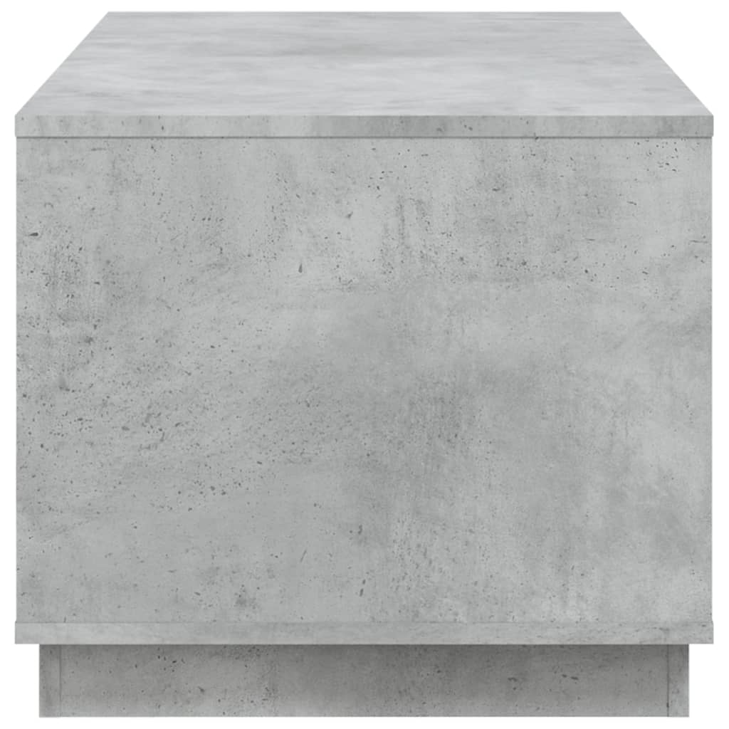 Tavolino Salotto Grigio Cemento 102x50x44 cm Legno Multistrato 819880