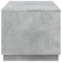Tavolino Salotto Grigio Cemento 102x50x44 cm Legno Multistrato 819880