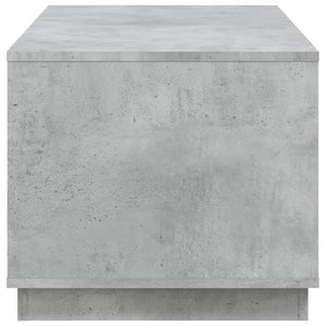 Tavolino Salotto Grigio Cemento 102x50x44 cm Legno Multistrato 819880