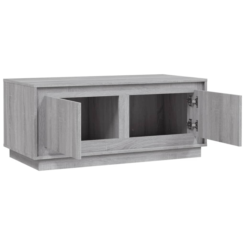 Tavolino da Salotto Grigio Sonoma 102x50x44cm Legno Multistrato 819882