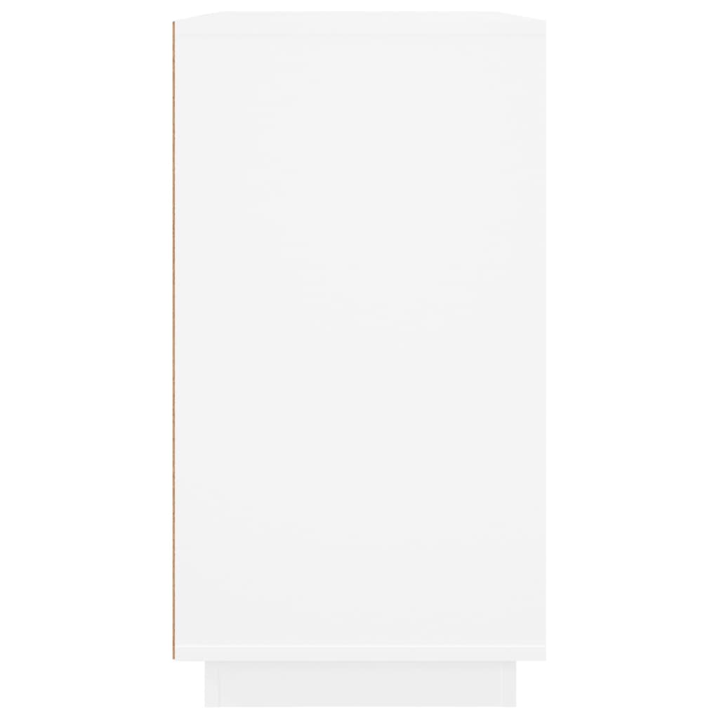 Credenza-Buffet-Armadio da cucina Bianca 80x34x75 cm in Legno Multistrato