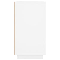 Credenza-Buffet-Armadio da cucina Bianca 80x34x75 cm in Legno Multistrato