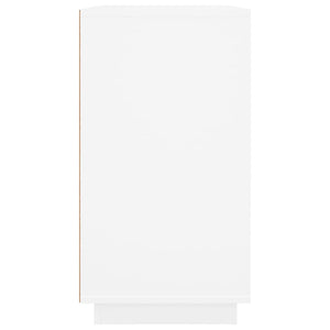 Credenza-Buffet-Armadio da cucina Bianca 80x34x75 cm in Legno Multistrato