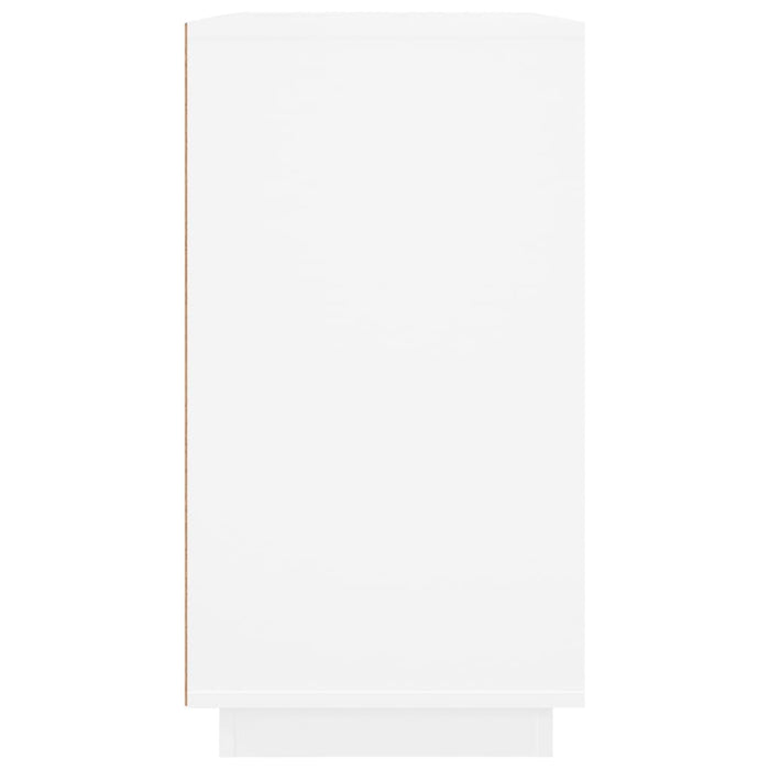 Credenza-Buffet-Armadio da cucina Bianca 80x34x75 cm in Legno Multistrato