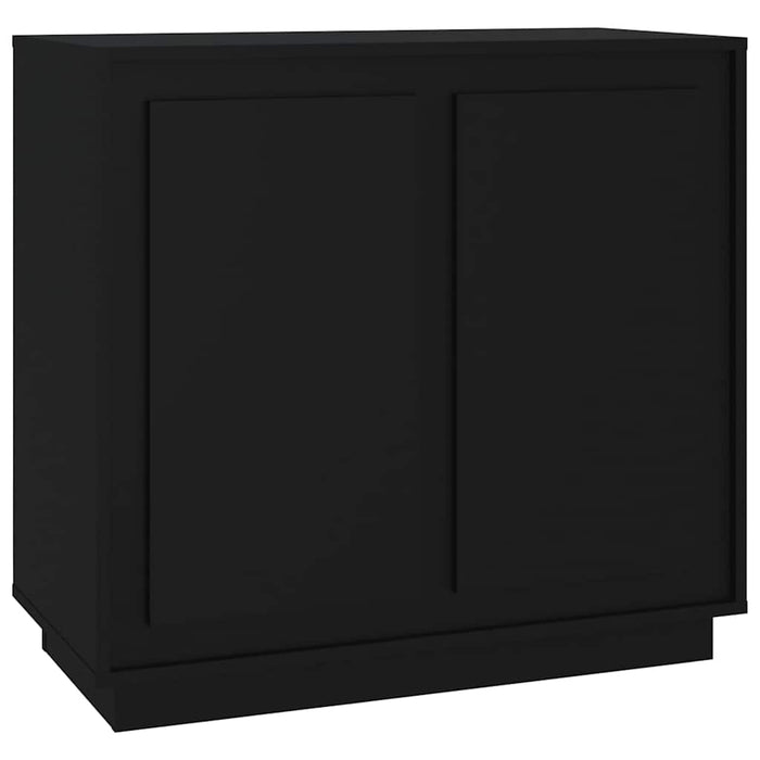 Credenza Nera 80x34x75 cm in Legno Multistrato 819885