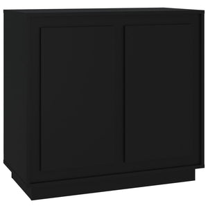 Credenza Nera 80x34x75 cm in Legno Multistratocod mxl 105894