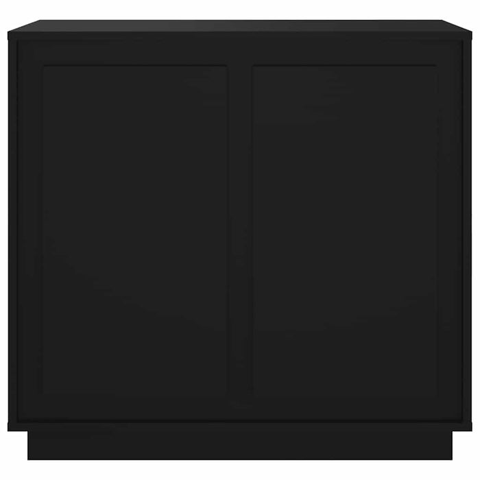 Credenza Nera 80x34x75 cm in Legno Multistrato 819885