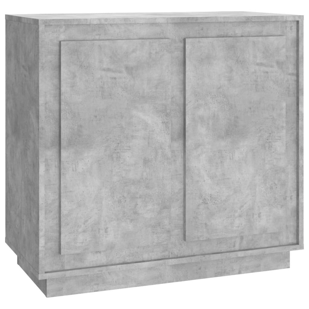 Credenza Grigio Cemento 80x34x75 cm in Legno Multistrato 819888