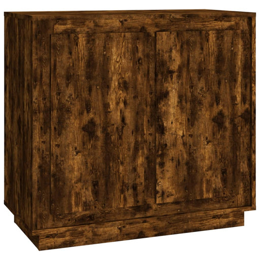 Credenza Rovere Fumo 80x34x75 cm in Legno Multistrato 819889