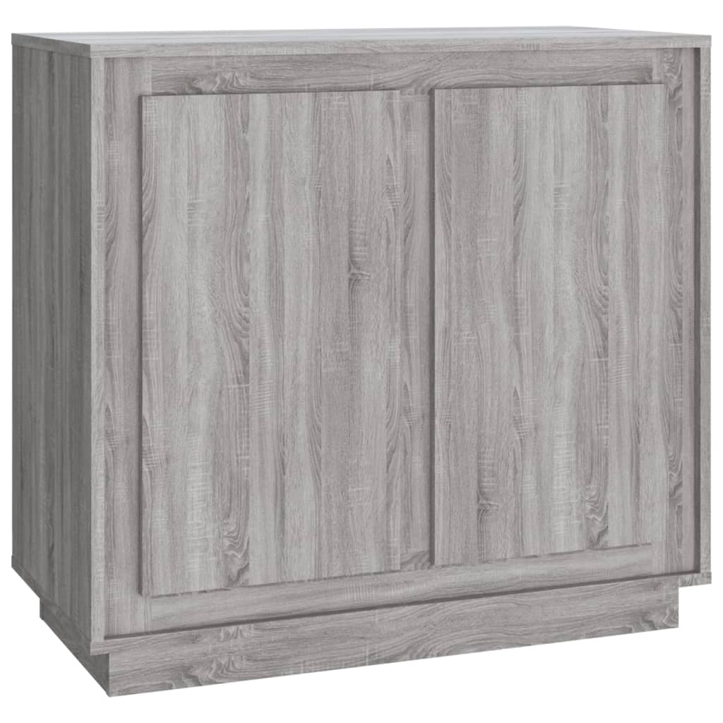 Credenza Grigio Sonoma 80x34x75 cm in Legno Multistrato 819890