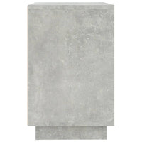 Credenza Grigio Cemento 102x35x60 cm in Legno Multistrato 831881