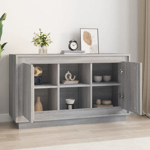 Credenza Grigio Sonoma 102x35x60 cm in Legno Multistrato 831883