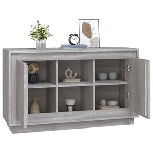 Credenza Grigio Sonoma 102x35x60 cm in Legno Multistrato 831883