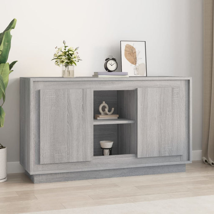 Credenza Grigio Sonoma 102x35x60 cm in Legno Multistrato 831883