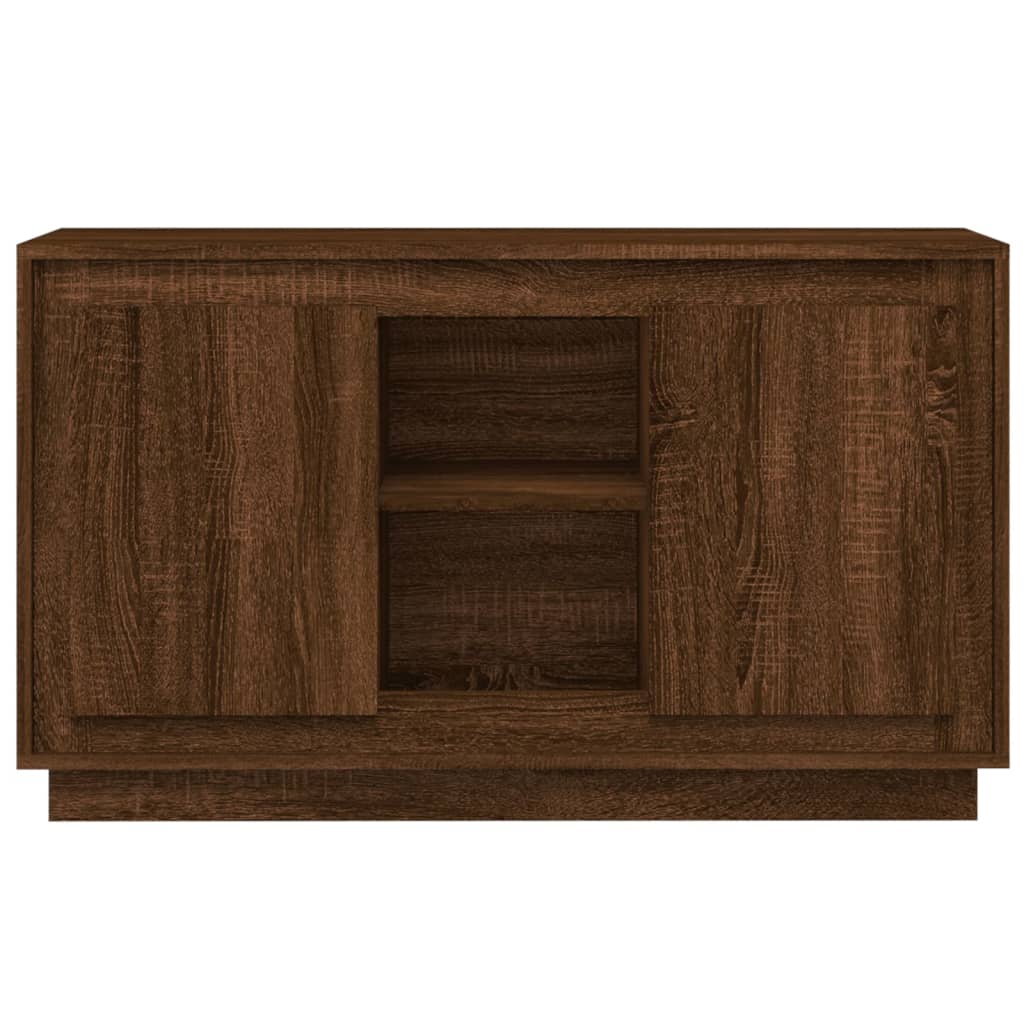 Credenza Rovere Marrone 102x35x60 cm in Legno Multistrato 831884
