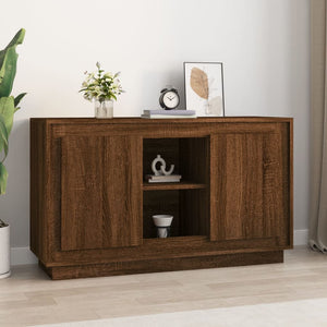 Credenza Rovere Marrone 102x35x60 cm in Legno Multistrato 831884