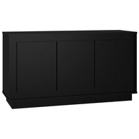 Credenza Nera 102x35x55 cm in Legno Multistrato 831886