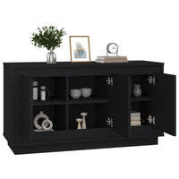 Credenza Nera 102x35x55 cm in Legno Multistrato 831886