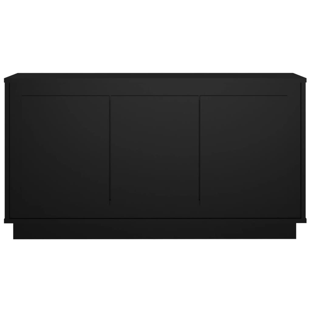 Credenza Nera 102x35x55 cm in Legno Multistrato 831886