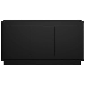 Credenza Nera 102x35x55 cm in Legno Multistrato 831886