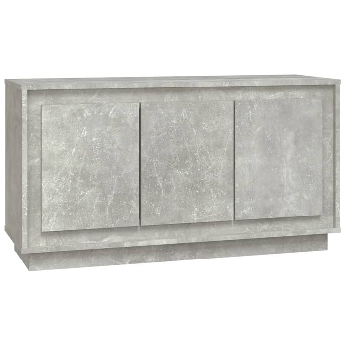 Credenza-Buffet-Armadio da cucina Grigio Cemento 102x35x55 cm in Legno Multistrato
